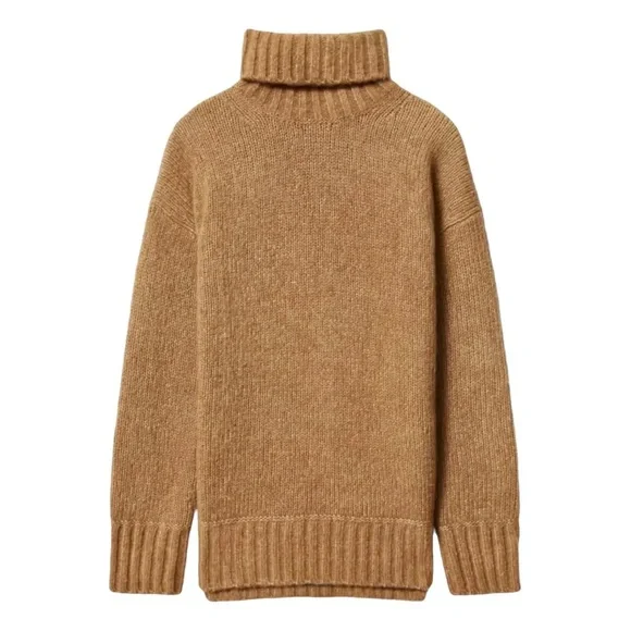 Everlane Heathered Chai Cloud Turtleneck - Picture 4 of 10